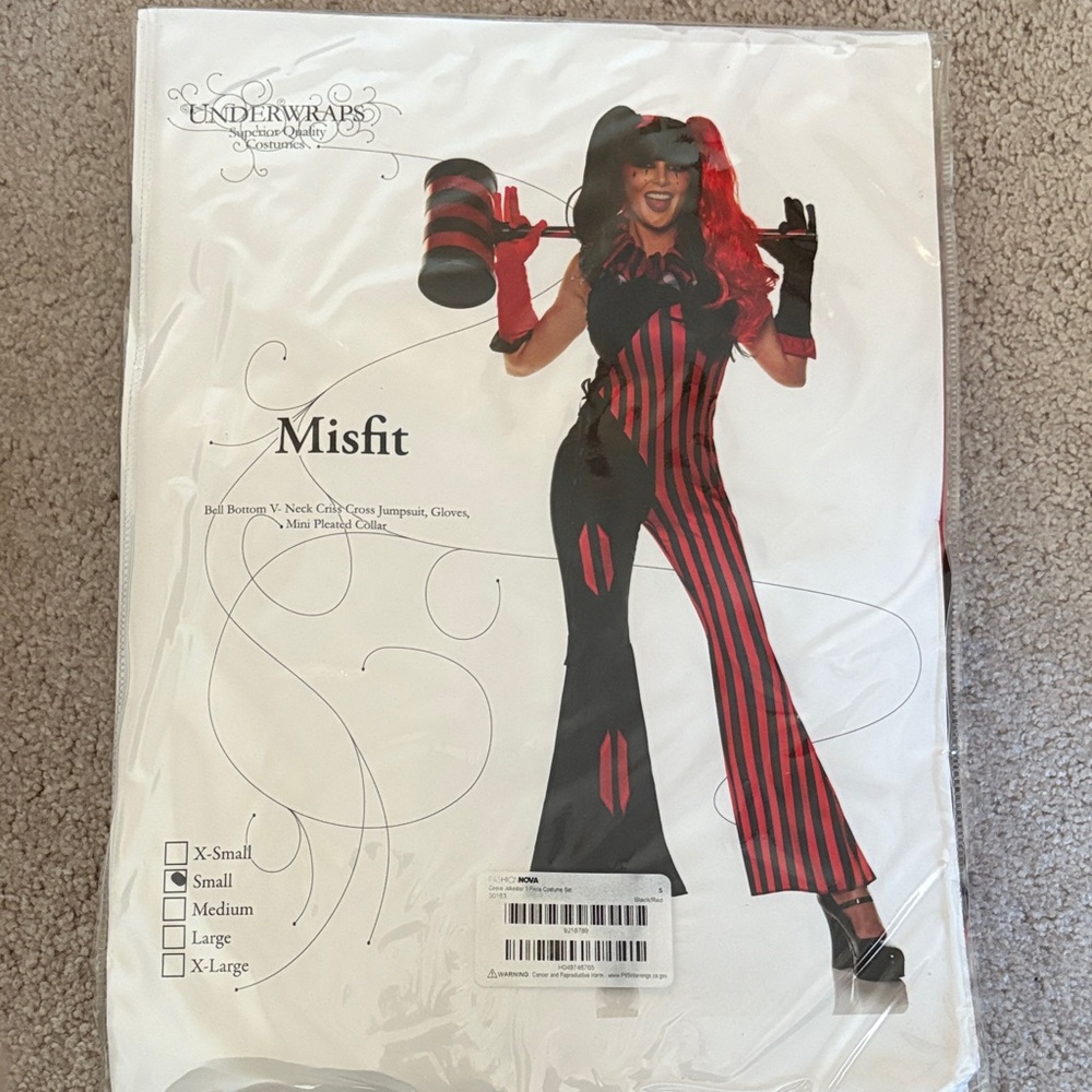 Underwraps Misfit Costume Jumpsuit